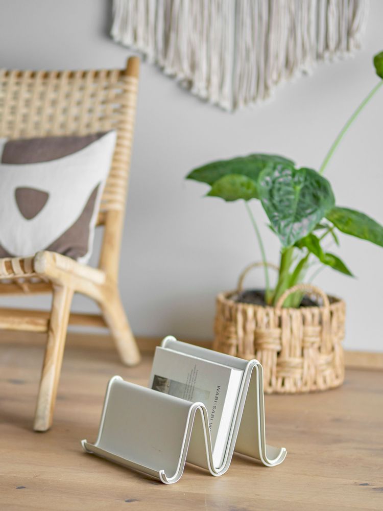 Storage boxes - Olen Magazine Holder, Nature, Metal  - BLOOMINGVILLE MULTIBRAND HOUSE