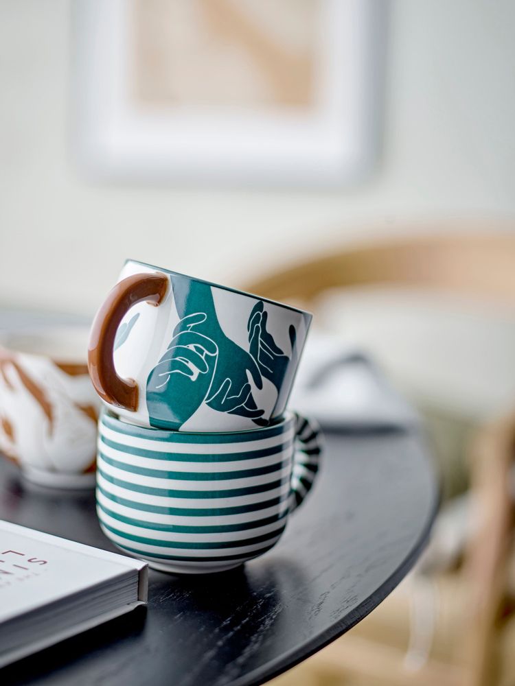 Tasses et mugs - Carim Tasse, Verte, Grès Set of 3 - BLOOMINGVILLE MULTIBRAND HOUSE