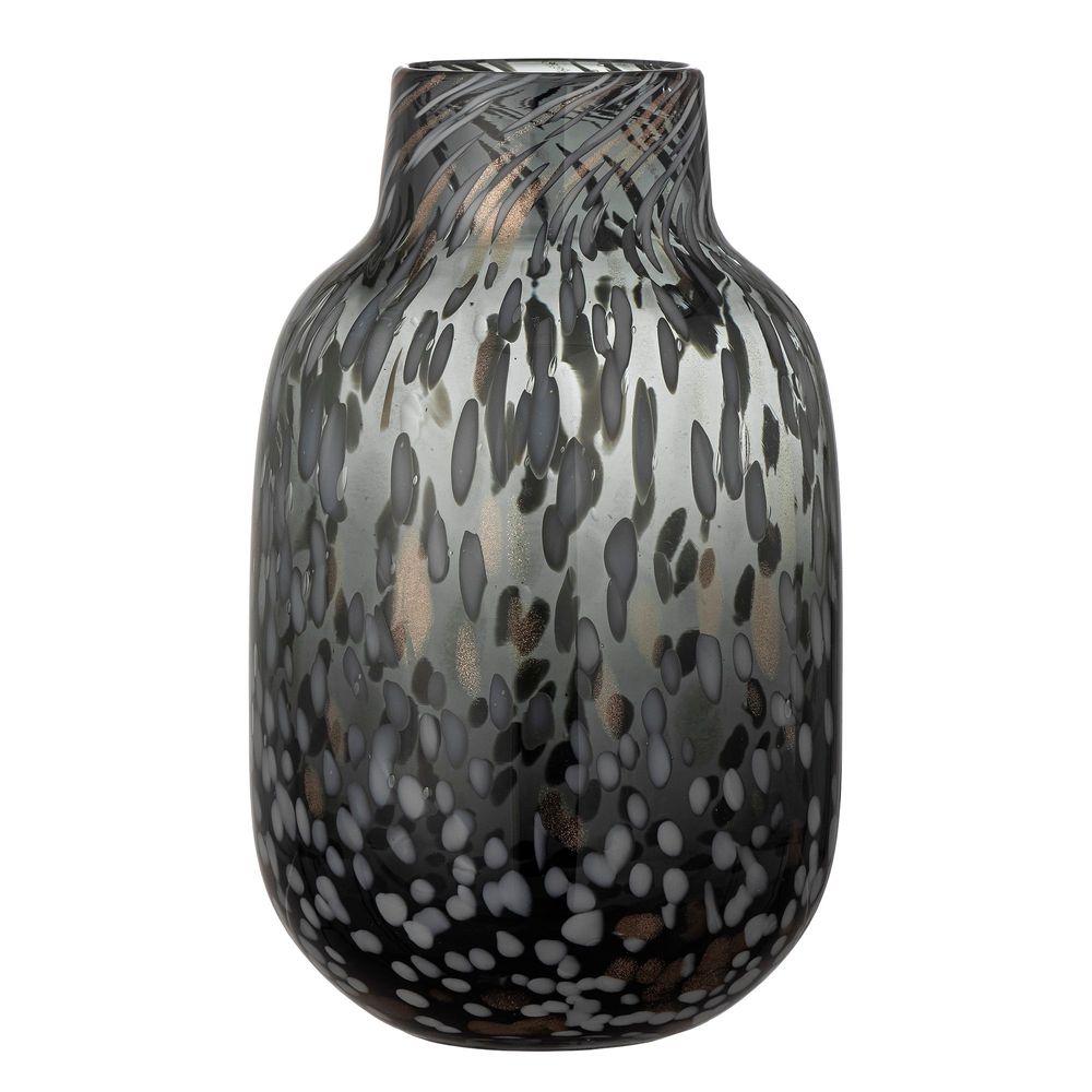 Vases - Gwan Vase, Grey, Glass - BLOOMINGVILLE MULTIBRAND HOUSE