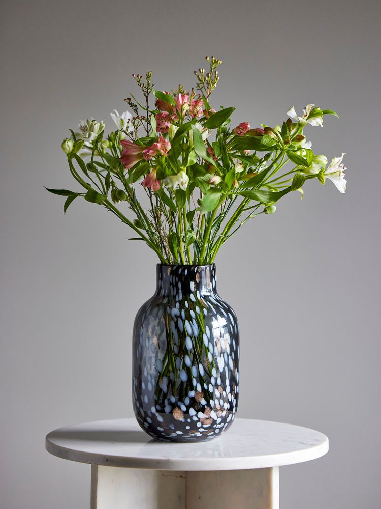 Vases - Gwan Vase, Grey, Glass - BLOOMINGVILLE MULTIBRAND HOUSE
