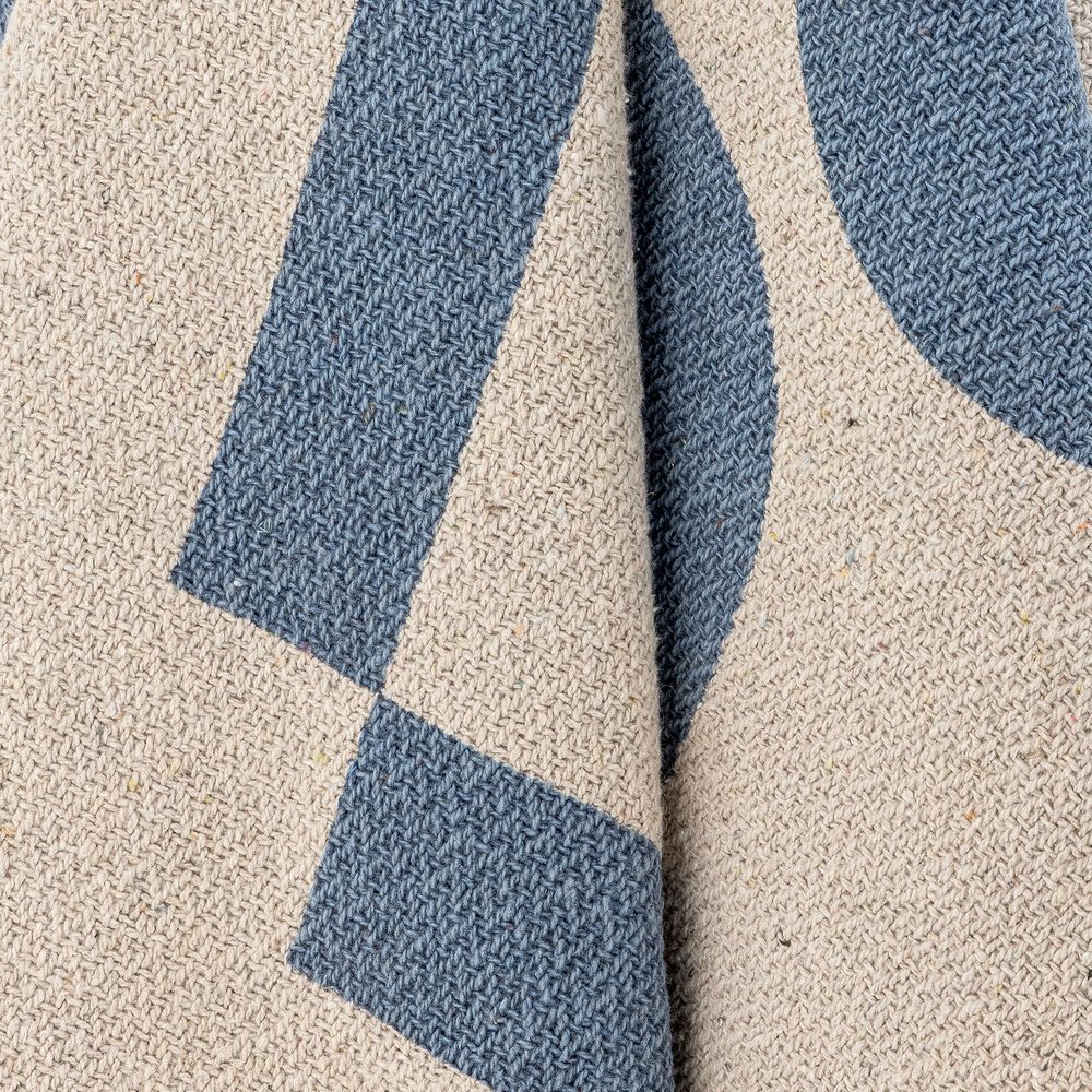 Plaids - Agno Plaid, Blue, Coton recyclé  - BLOOMINGVILLE MULTIBRAND HOUSE