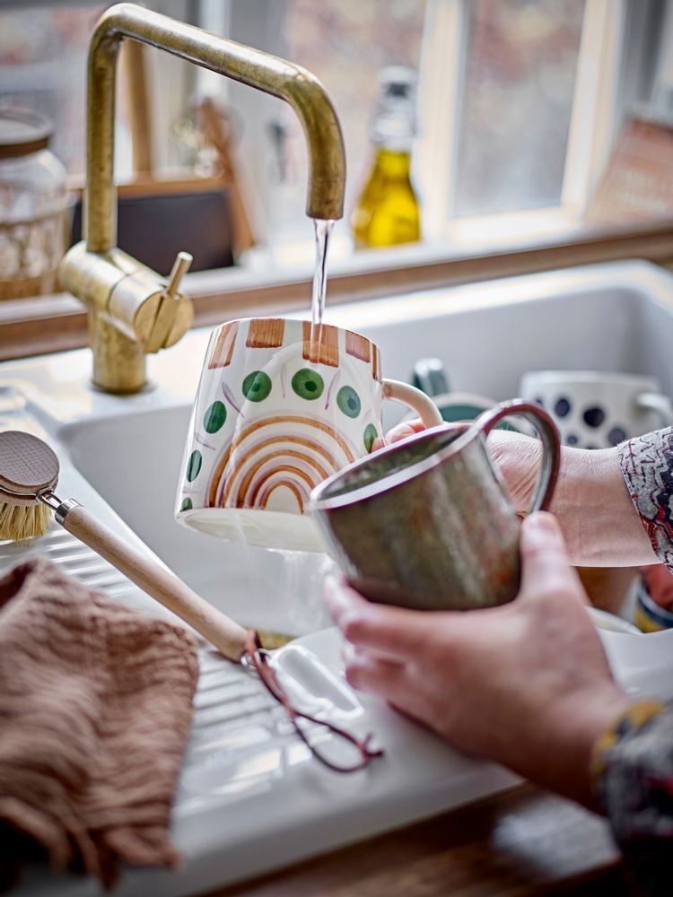 Mugs - Shama Mug, Green, Stoneware - BLOOMINGVILLE MULTIBRAND HOUSE