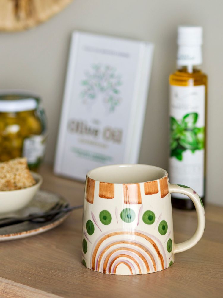 Mugs - Shama Mug, Green, Stoneware - BLOOMINGVILLE MULTIBRAND HOUSE