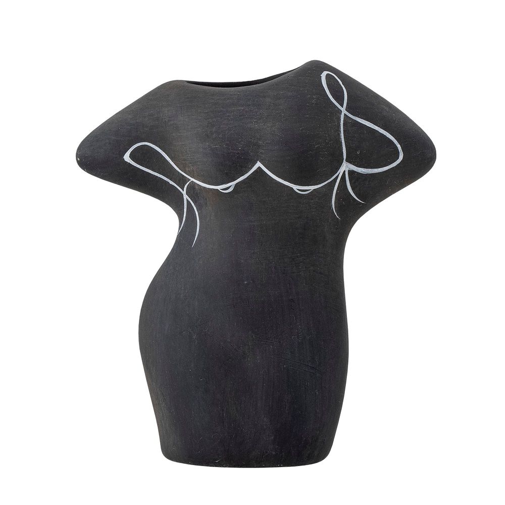 Vases - Lulu Vase déco, Noir, Terre cuite - BLOOMINGVILLE MULTIBRAND HOUSE