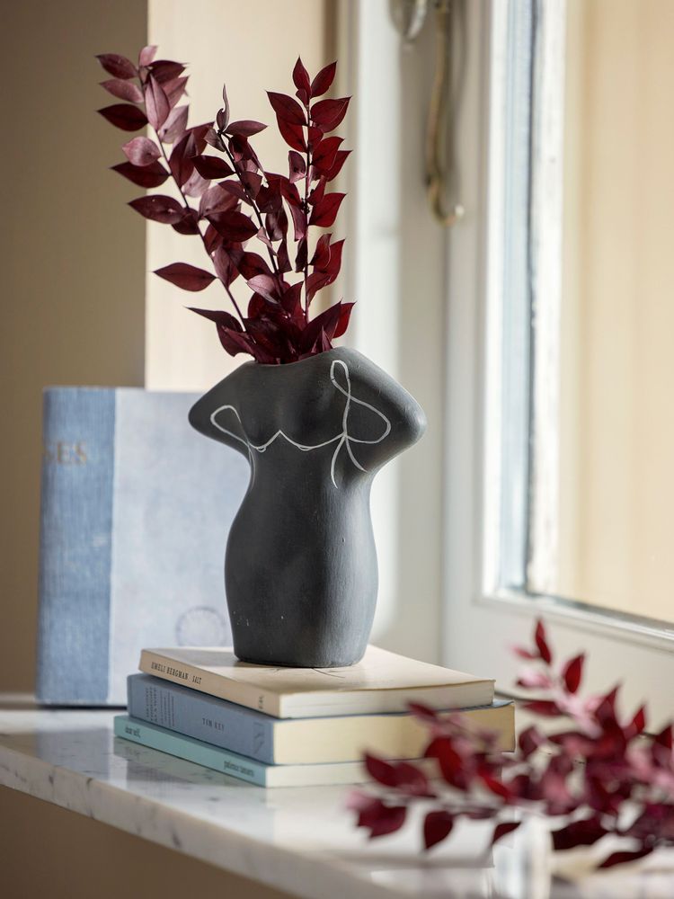 Vases - Lulu Vase déco, Noir, Terre cuite - BLOOMINGVILLE MULTIBRAND HOUSE