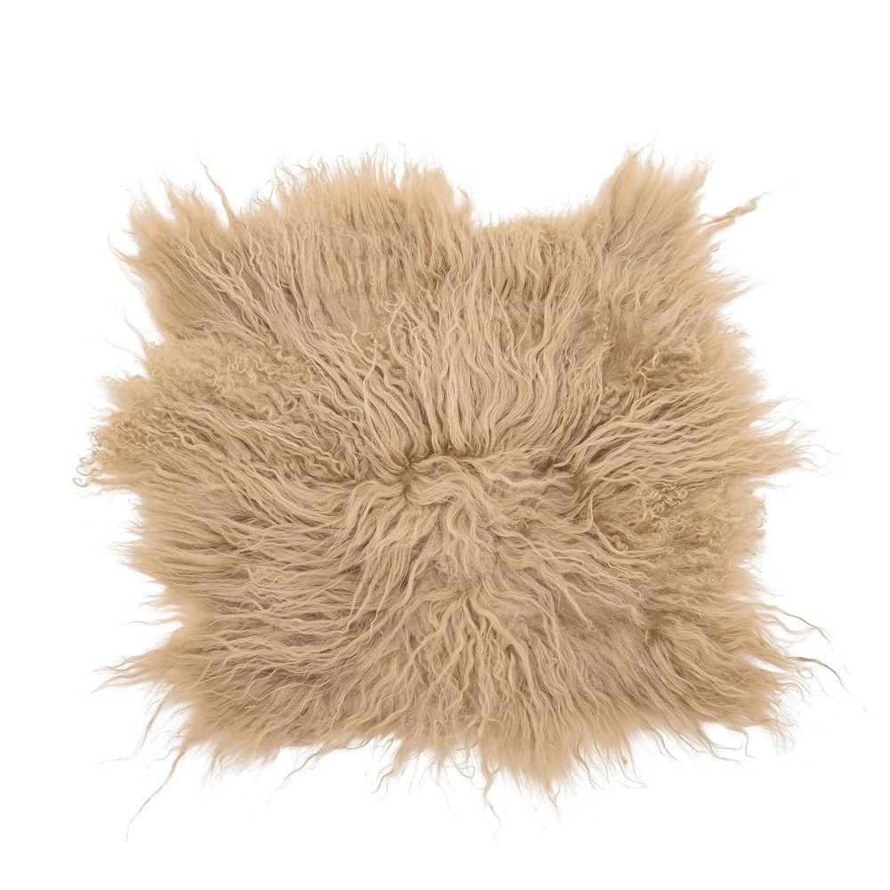 Tissus - Hilma Galette de siège, Nature, Lambskin Tibetian - BLOOMINGVILLE MULTIBRAND HOUSE