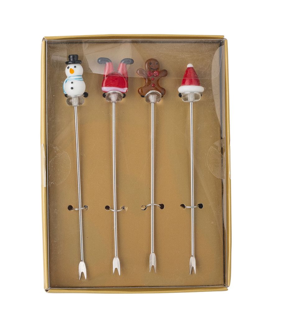 Accessoires pour le vin - Feliz Fourchette Cocktail, Rouge, Verre Set of 4 - BLOOMINGVILLE MULTIBRAND HOUSE