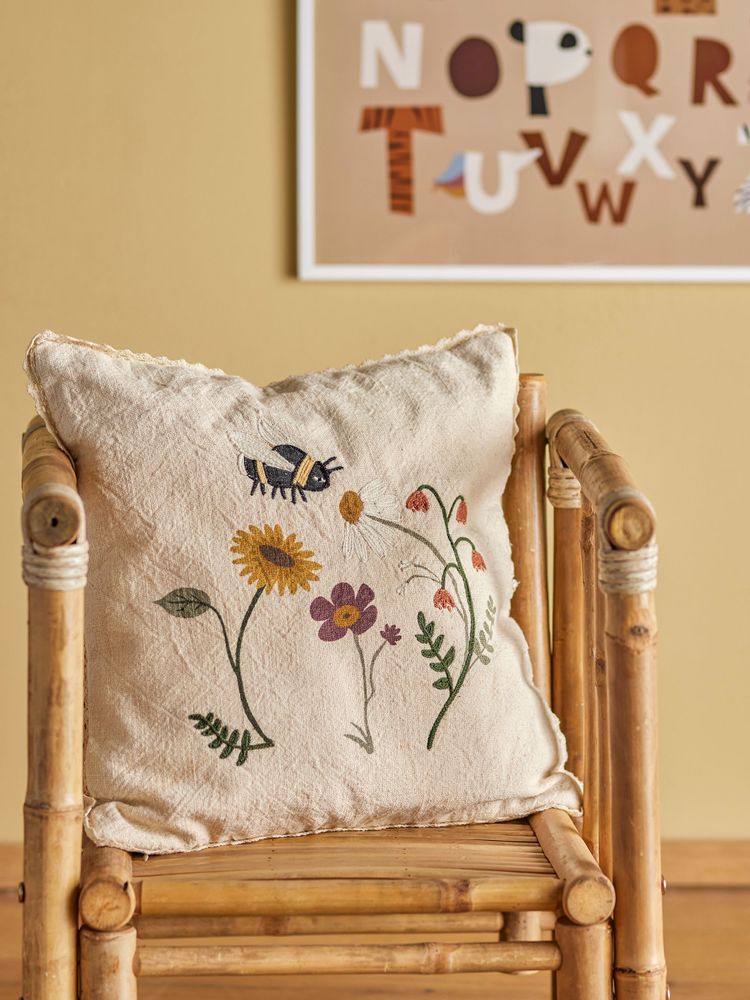 Cushions - Tibbe Cushion, Nature, Cotton - BLOOMINGVILLE MINI