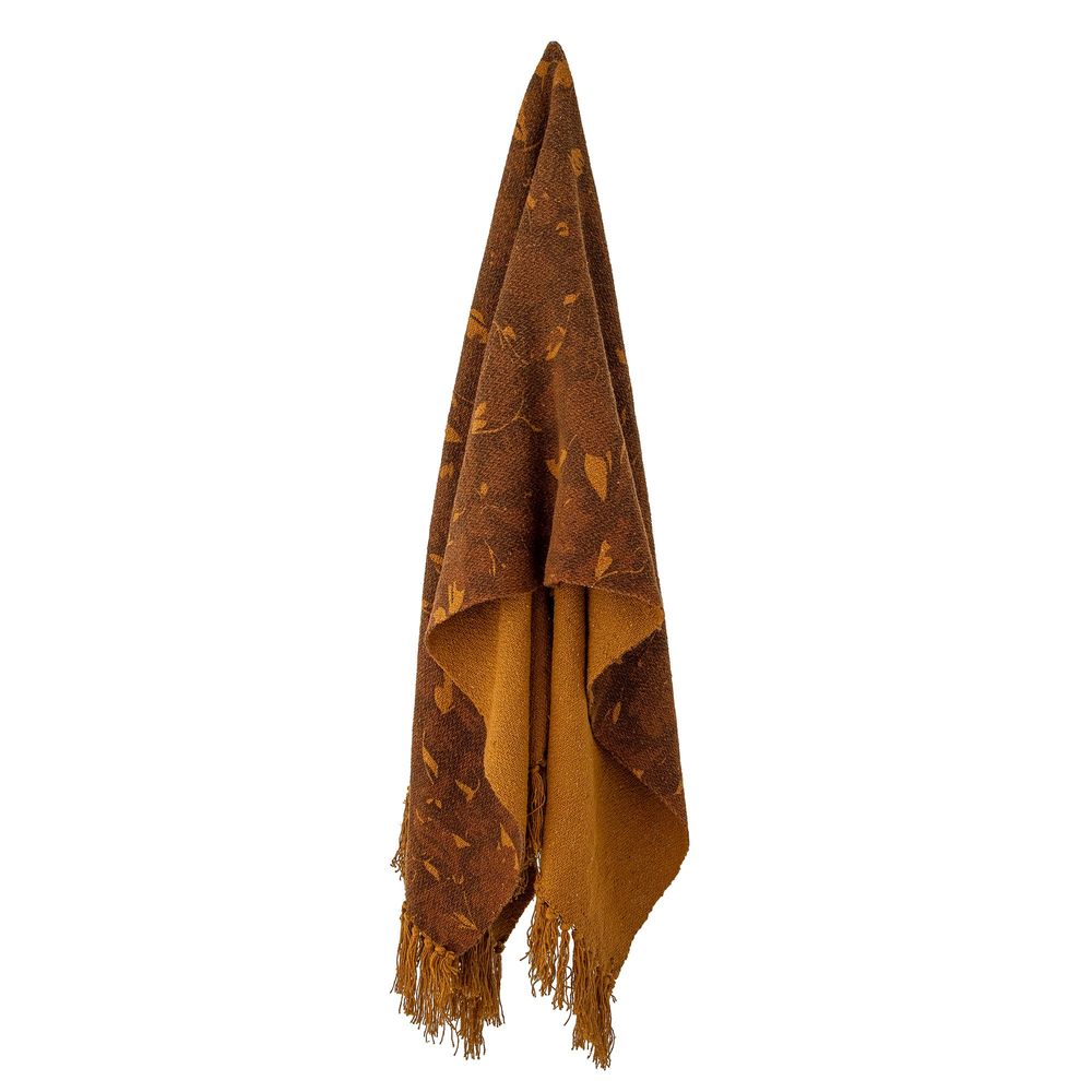 Throw blankets - Ganja Throw, Brown, Recycled Cotton - BLOOMINGVILLE MULTIBRAND HOUSE