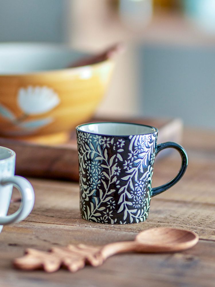 Tasses et mugs - Aswan Tasse, Noir, Grès - CREATIVE COLLECTION