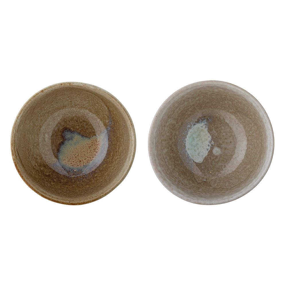 Bowls - Dahlia Bowl, Brown, Stoneware Set of 2 - CREATIVE COLLECTION