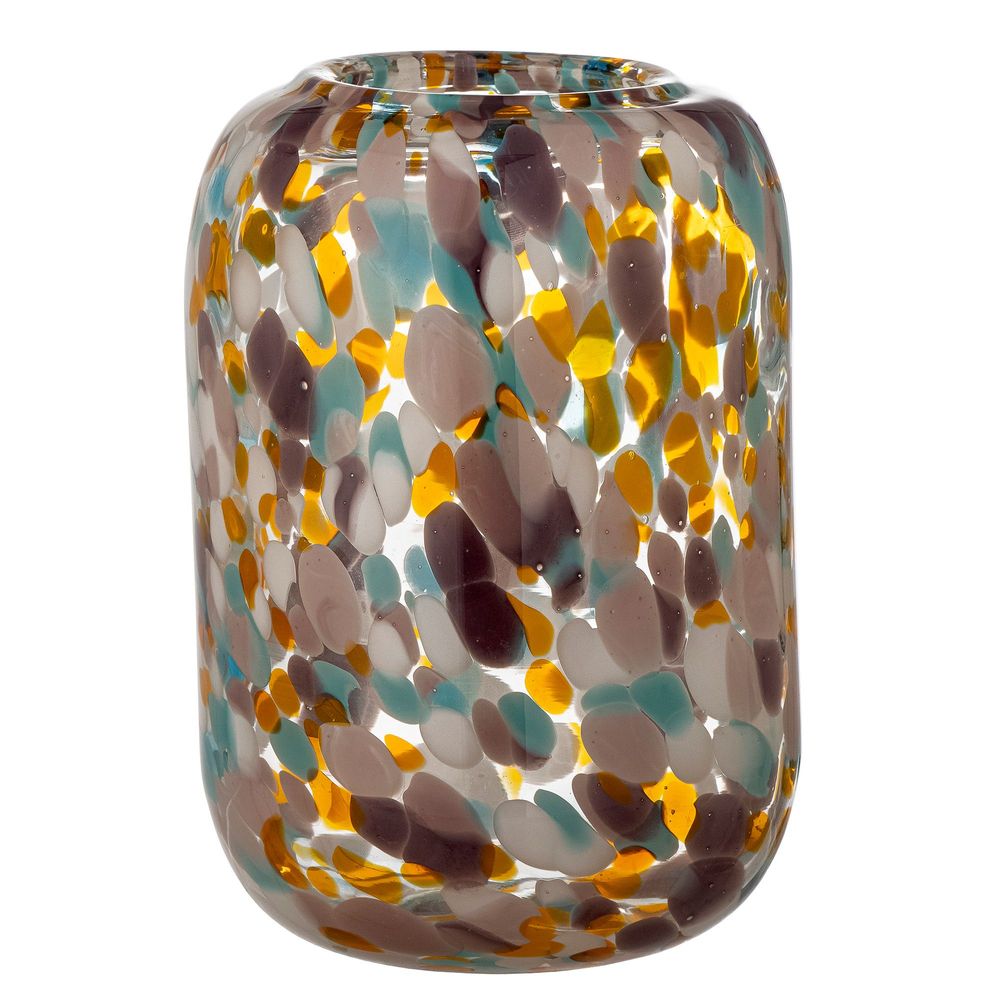 Vases - Vidia Vase, Orange, Glass - BLOOMINGVILLE