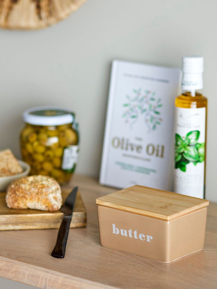 Couverts & ustensiles de cuisine - Hanyu Boîte à beurre, Marron, Grès - BLOOMINGVILLE MULTIBRAND HOUSE