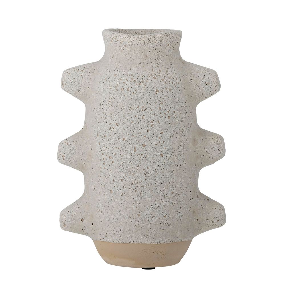 Vases - Birka Vase, White, Ceramic - BLOOMINGVILLE MULTIBRAND HOUSE