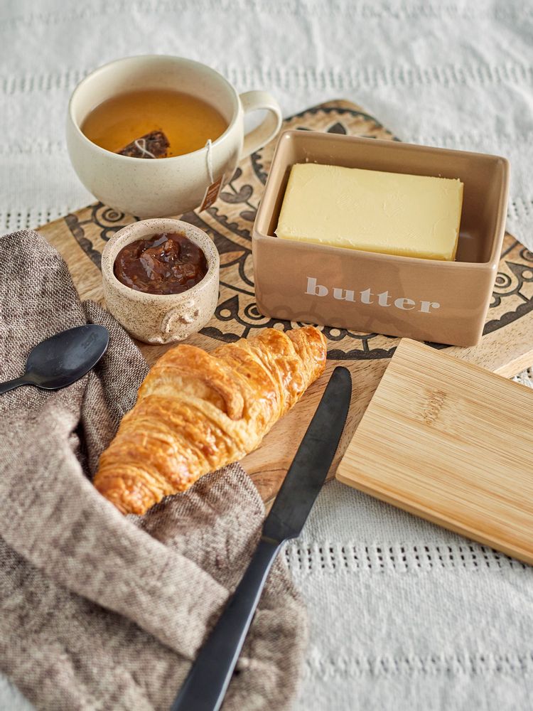 Couverts & ustensiles de cuisine - Hanyu Boîte à beurre, Marron, Grès - BLOOMINGVILLE MULTIBRAND HOUSE