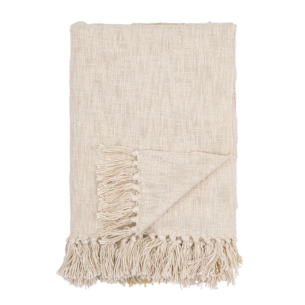 Throw blankets - Giuliana Throw, Nature, Cotton  - CREATIVE COLLECTION