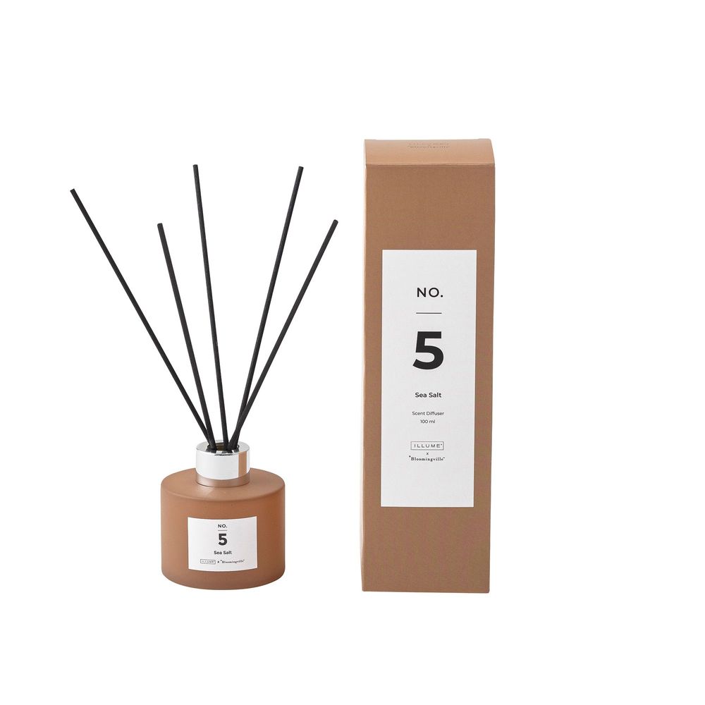 Scent diffusers - NO.5-Sea Salt Scent Diffuser,Brown, Scent Liquid - ILLUME X BLOOMINGVILLE