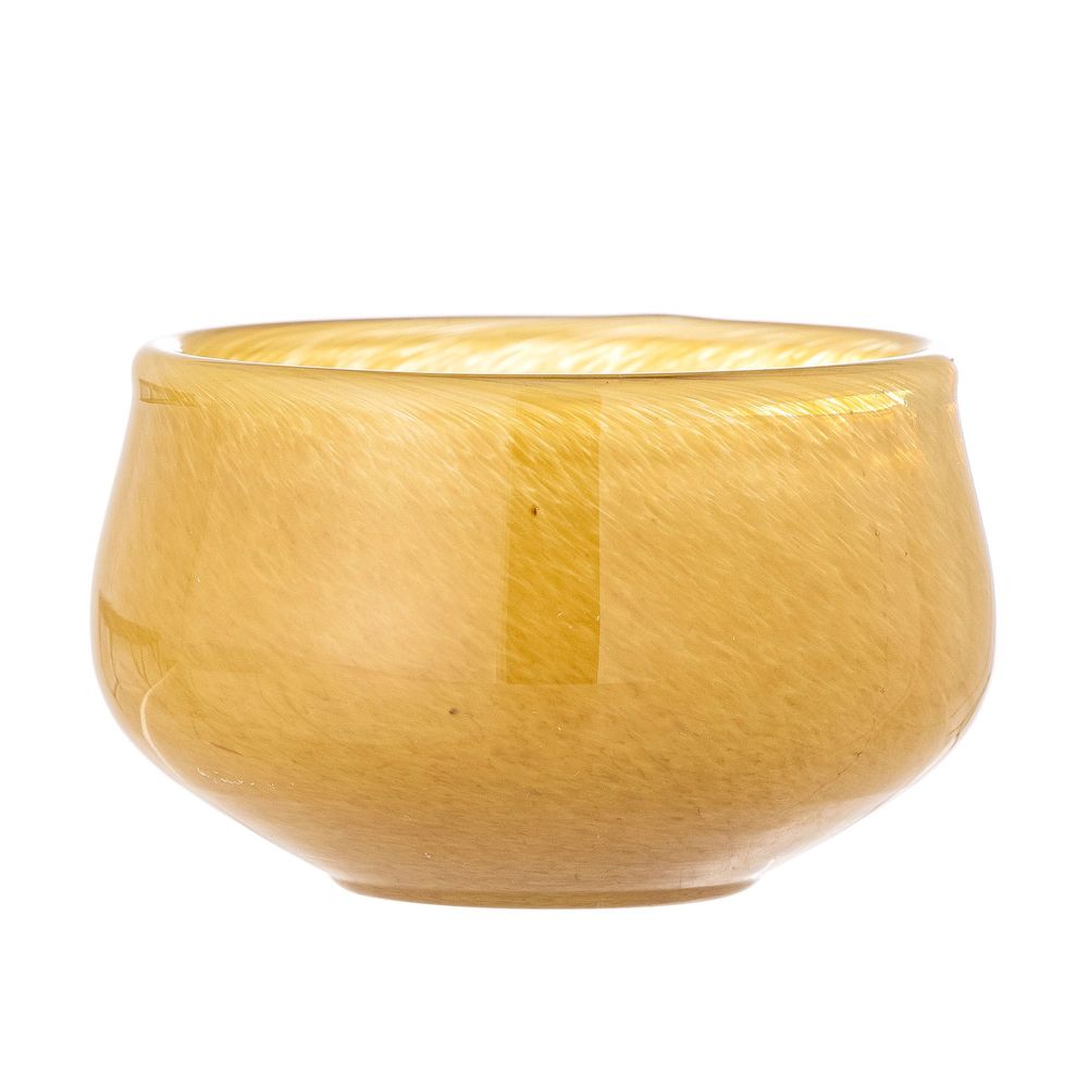 Candlesticks and candle holders - Jose Votive, Yellow, Glass - CREATIVE COLLECTION
