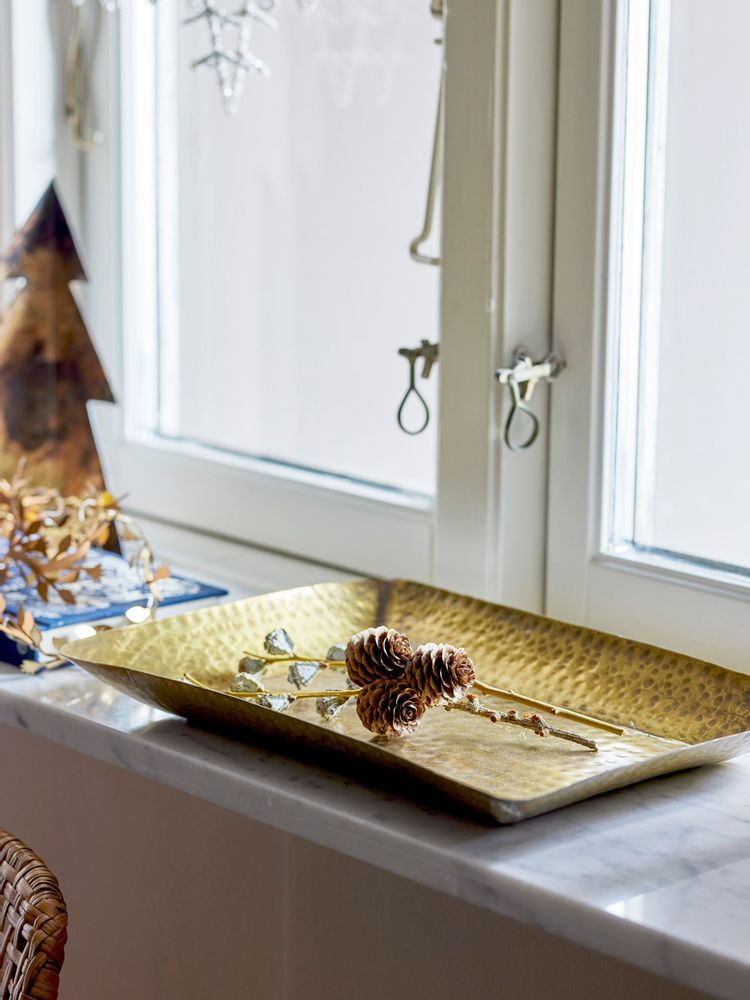 Plateaux - Kobra Plateau, Brass, Métal - BLOOMINGVILLE MULTIBRAND HOUSE