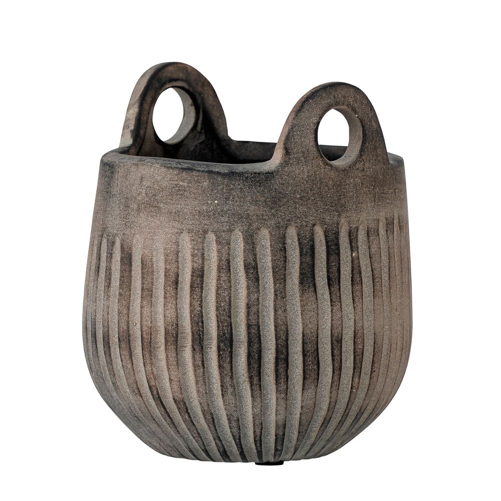 Pots de fleurs - Lagos Pot de fleurs, Gris, Céramique - BLOOMINGVILLE MULTIBRAND HOUSE