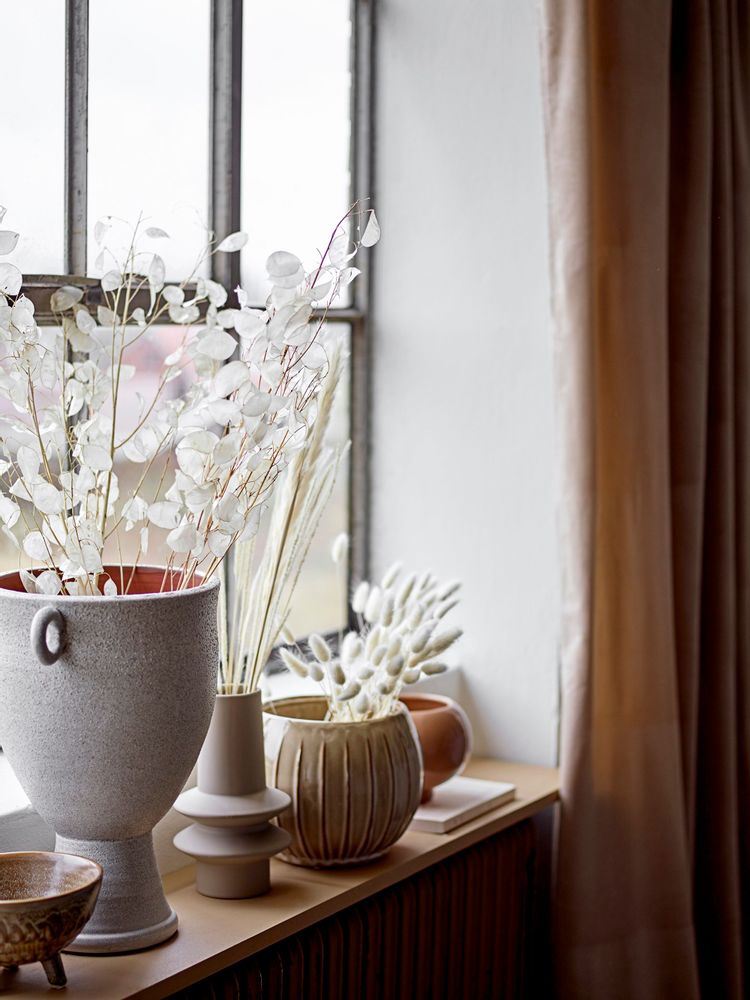 Vases - Isold Vase, Nature, Stoneware  - BLOOMINGVILLE MULTIBRAND HOUSE