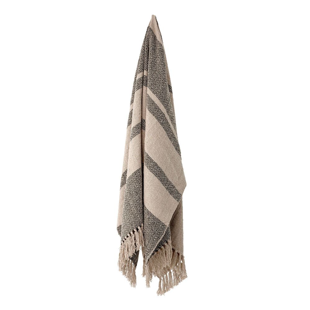 Throw blankets - Fidan Throw, Green, Recycled Cotton  - BLOOMINGVILLE MULTIBRAND HOUSE