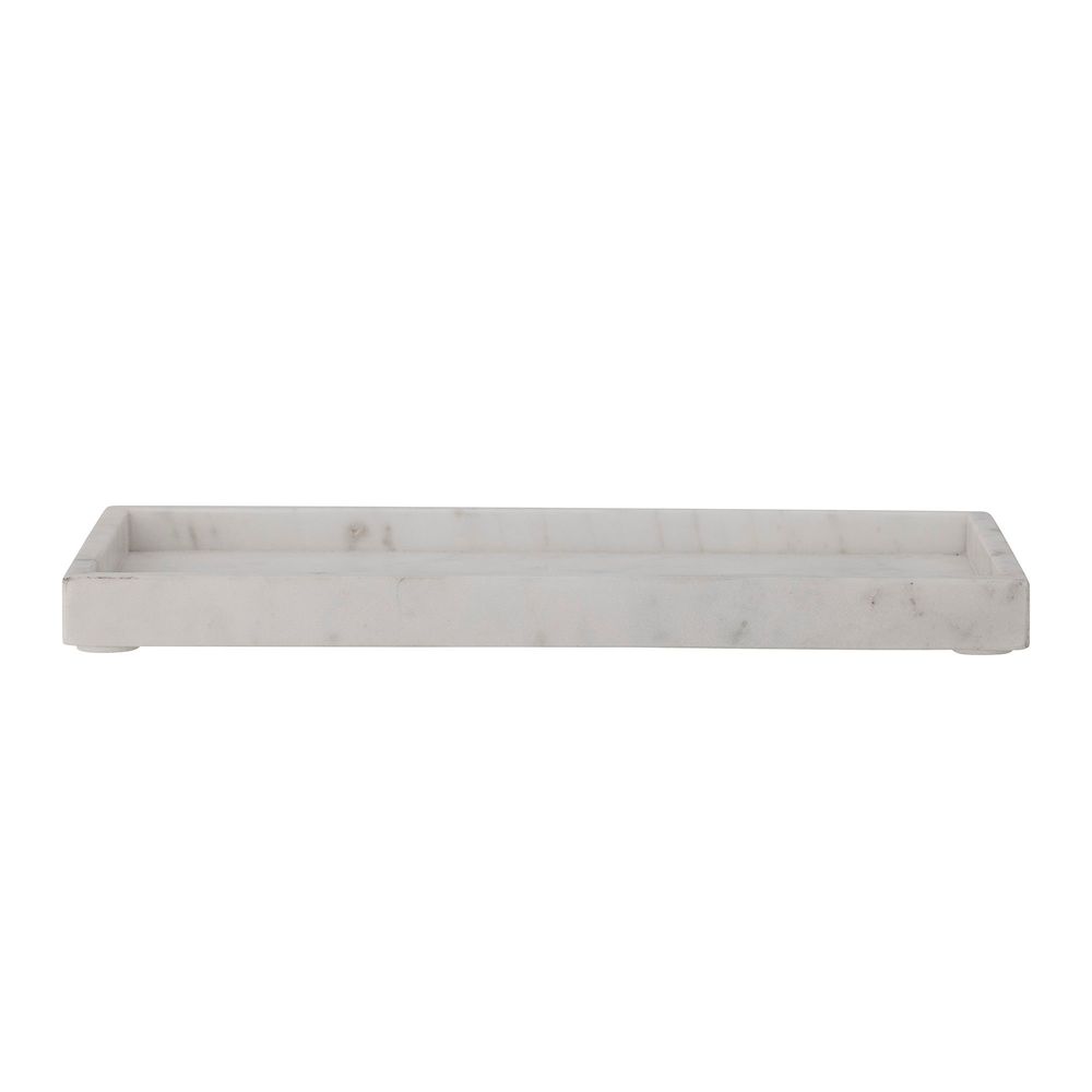 Trays - Majsa Tray, White, Marble - BLOOMINGVILLE MULTIBRAND HOUSE