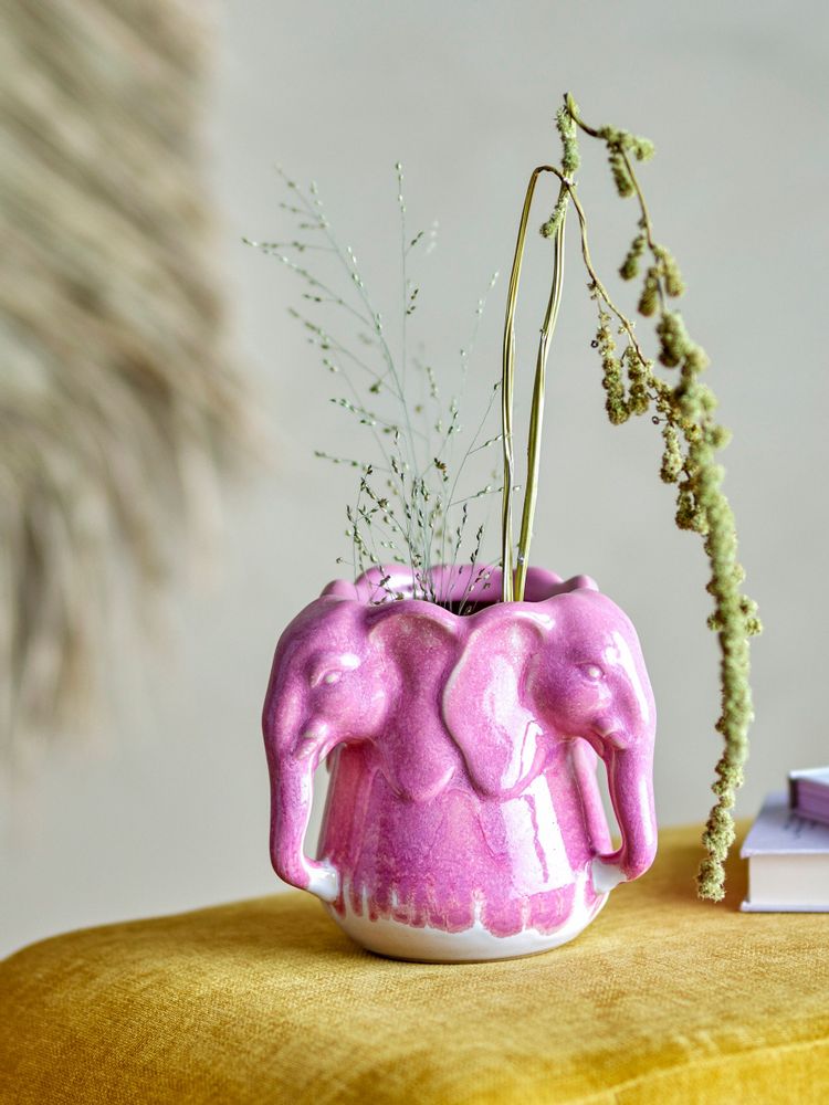 Vases - Pontus Vase, Pink, Stoneware  - BLOOMINGVILLE MULTIBRAND HOUSE