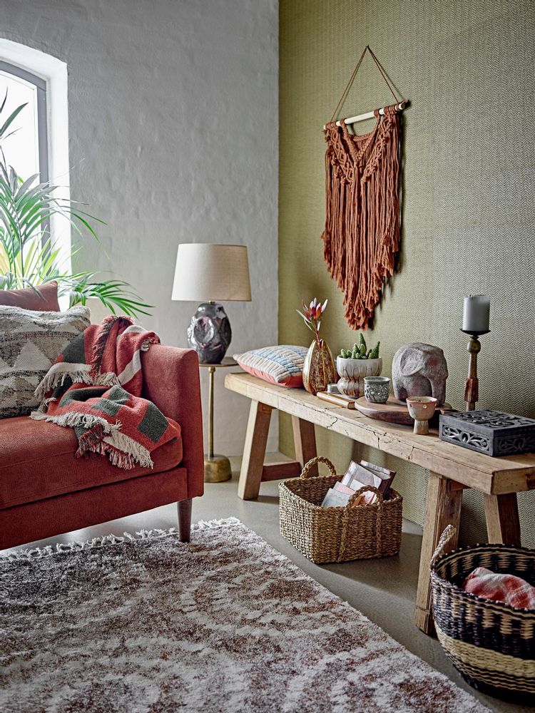 Throw blankets - York Throw, Brown, Recycled Cotton - CREATIVE COLLECTION