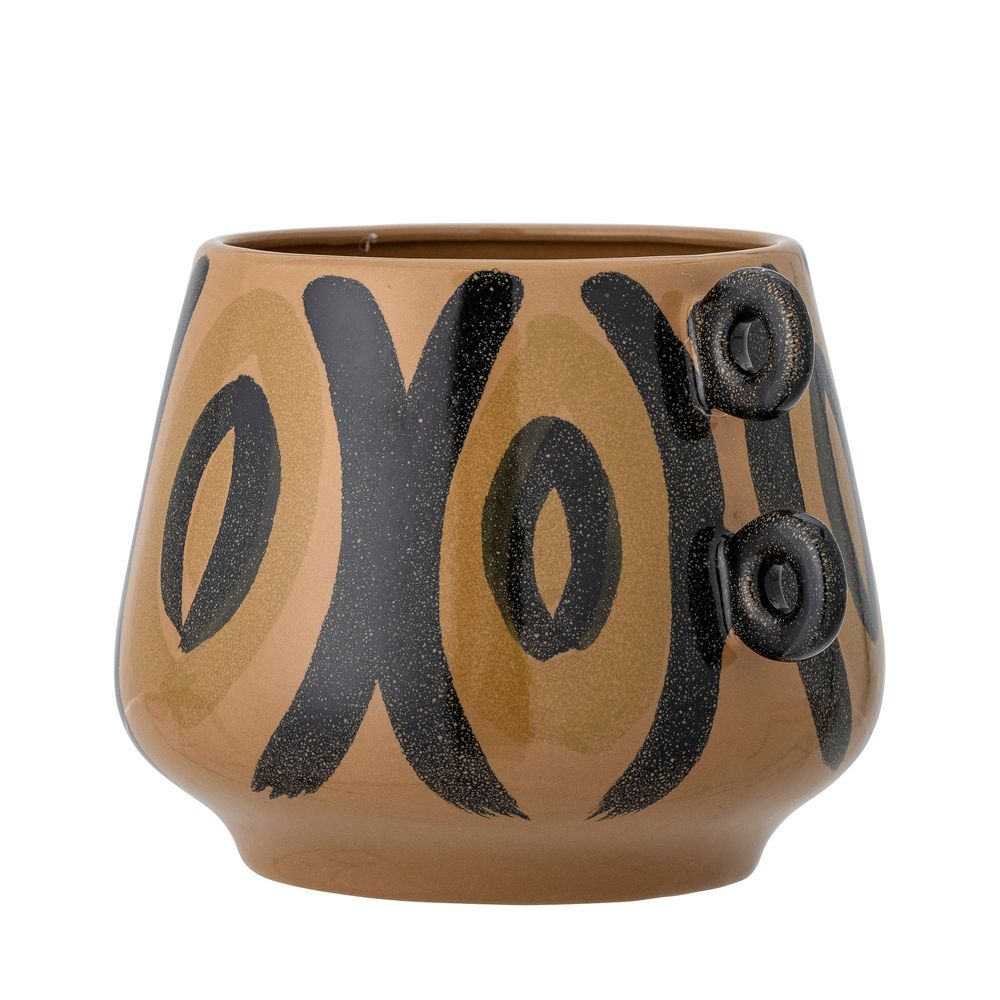 Flower pots - Hayan Flowerpot, Brown, Stoneware - CREATIVE COLLECTION