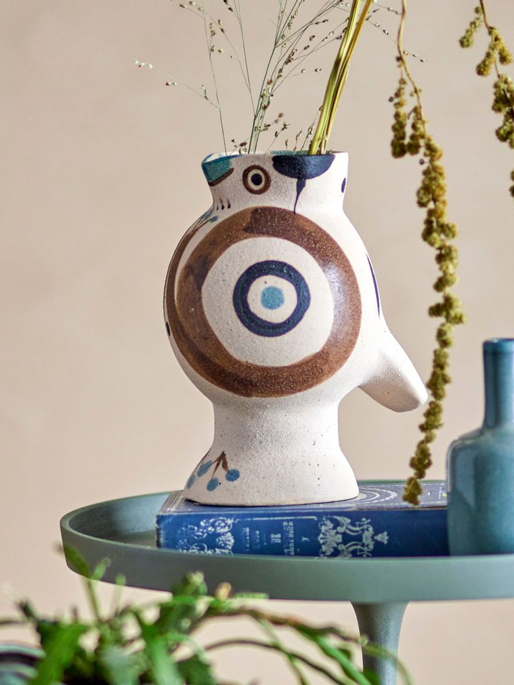 Vases - Mahrab Vase, Nature, Stoneware - BLOOMINGVILLE MULTIBRAND HOUSE