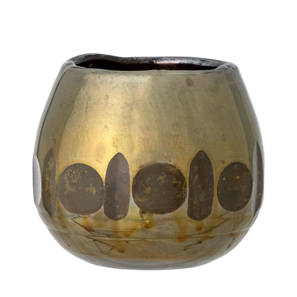 Bougeoirs et photophores - Ivalo Photophore, Or, Verre - CREATIVE COLLECTION