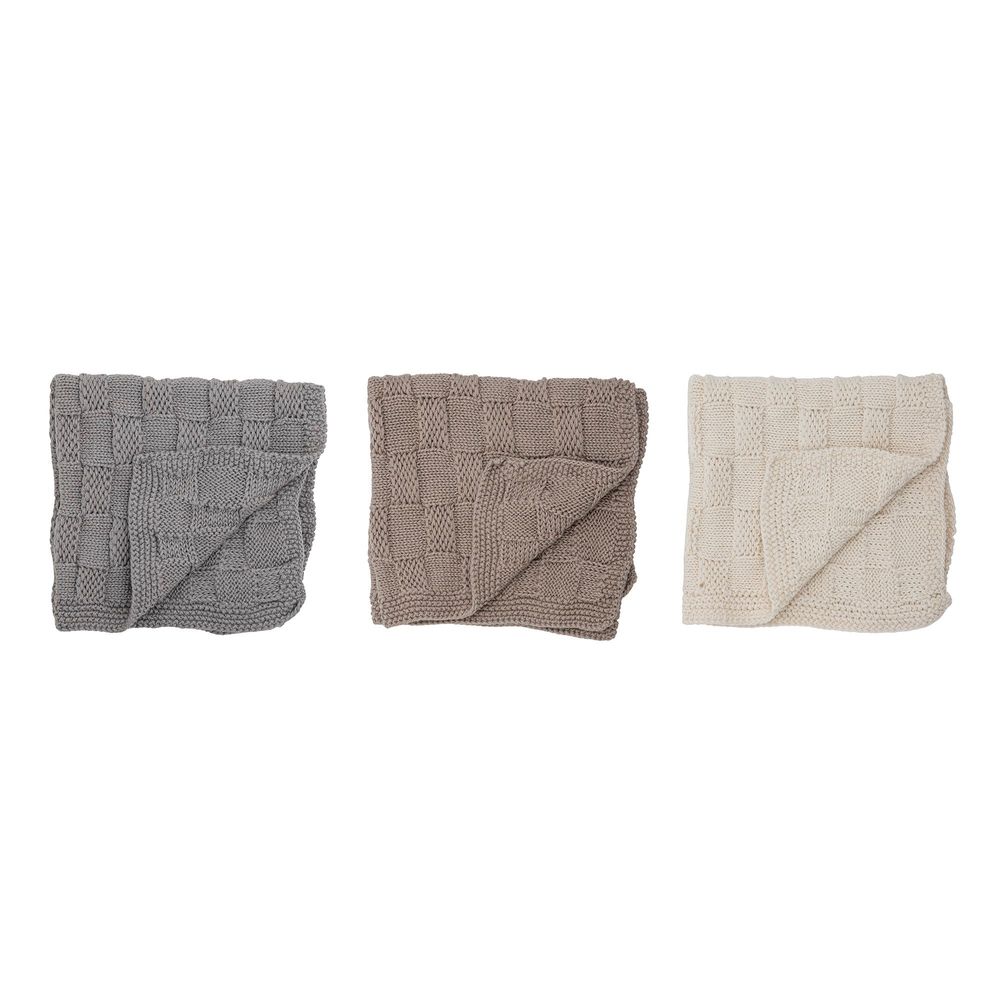 Brosserie - Odine Torchon pour la vaisselle, Gris, Coton Set of 3 - BLOOMINGVILLE MULTIBRAND HOUSE