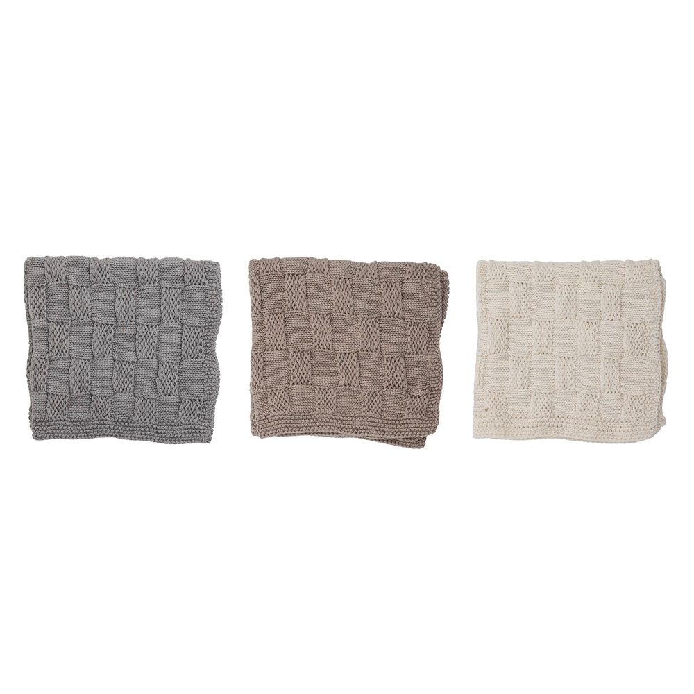 Brosserie - Odine Torchon pour la vaisselle, Gris, Coton Set of 3 - BLOOMINGVILLE MULTIBRAND HOUSE