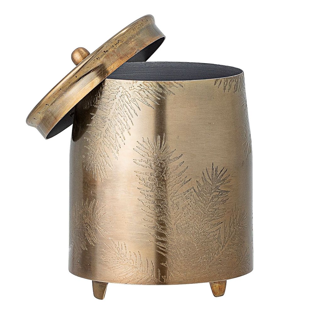Food storage - Jolee Jar w/Lid, Brass, Stainless Steel - BLOOMINGVILLE MULTIBRAND HOUSE