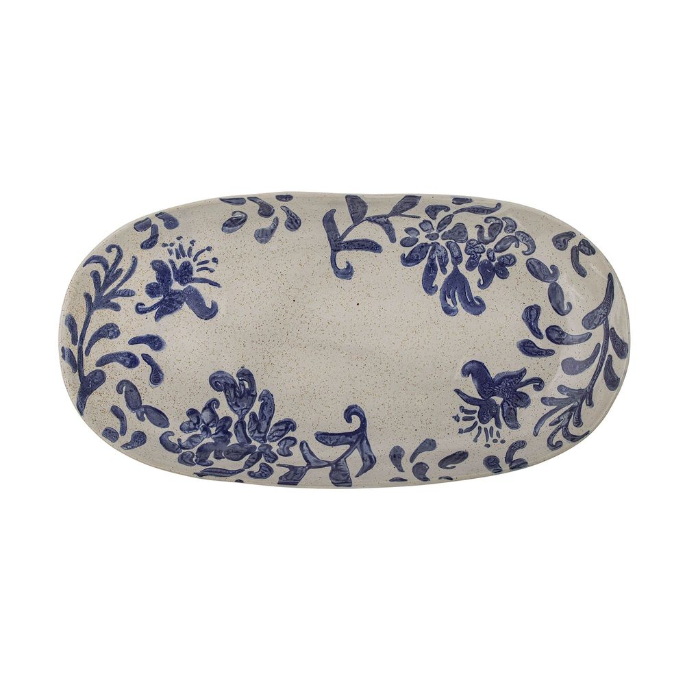 Couverts & ustensiles de cuisine - Petunia Assiette de service, Blue, Grès - CREATIVE COLLECTION