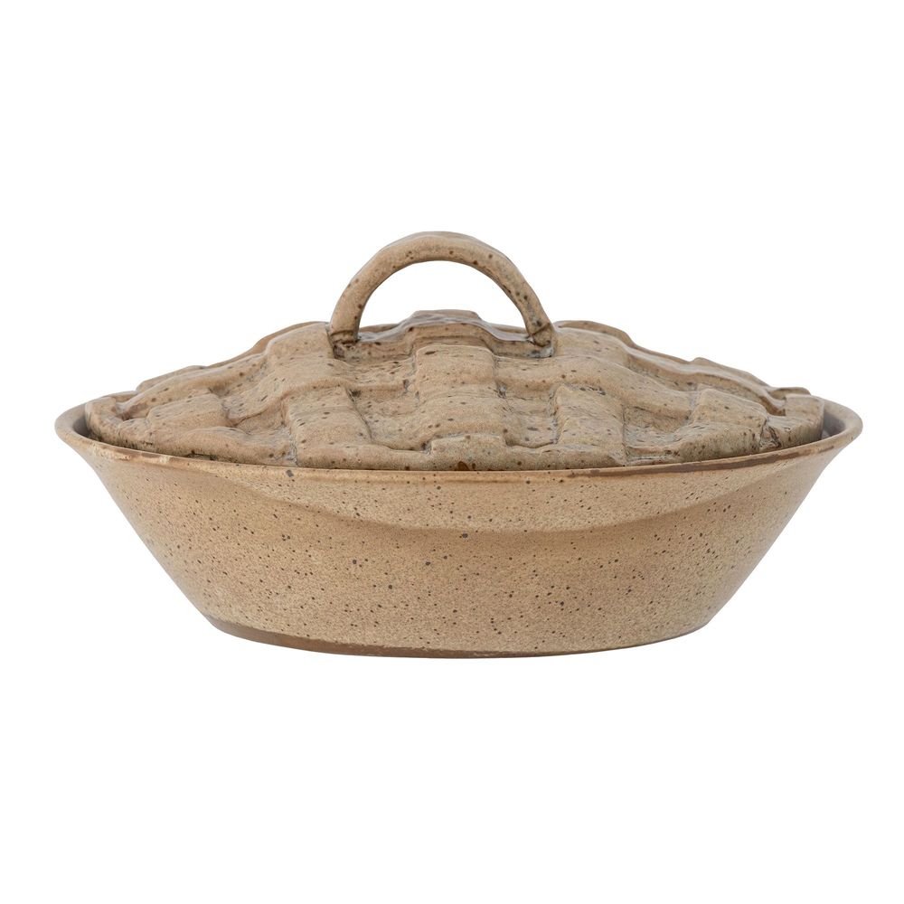 Kitchen utensils - Rozalin Oven Dish w/Lid, Brown, Stoneware - BLOOMINGVILLE MULTIBRAND HOUSE