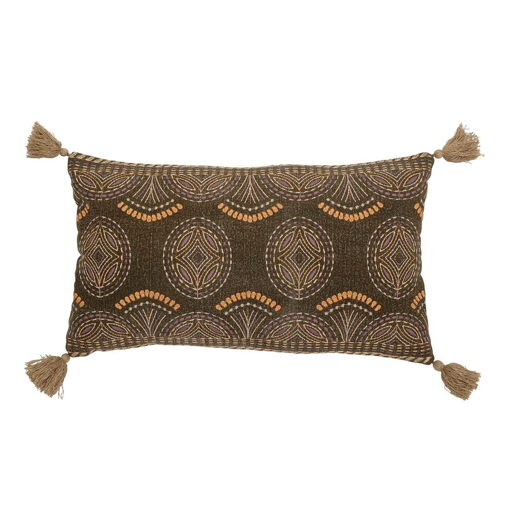 Cushions - Nesma Cushion, Brown, Cotton - BLOOMINGVILLE MULTIBRAND HOUSE