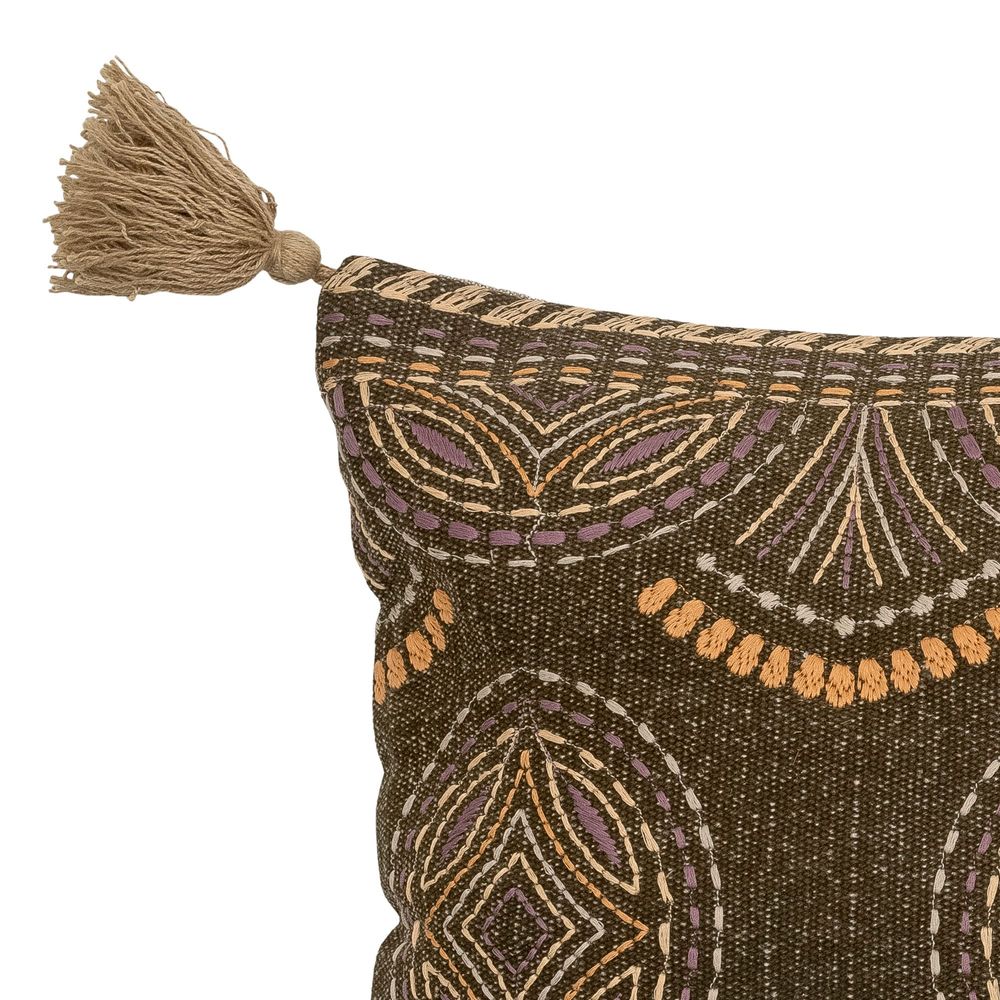 Cushions - Nesma Cushion, Brown, Cotton - BLOOMINGVILLE MULTIBRAND HOUSE