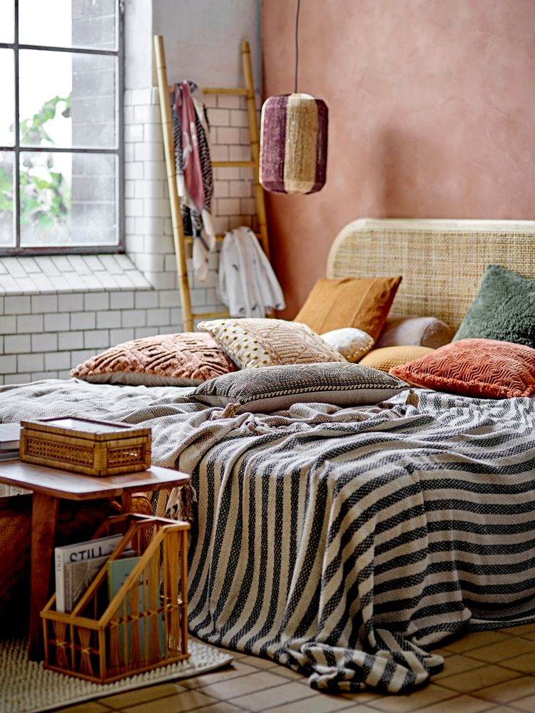 Cushions - Nesma Cushion, Brown, Cotton - BLOOMINGVILLE MULTIBRAND HOUSE