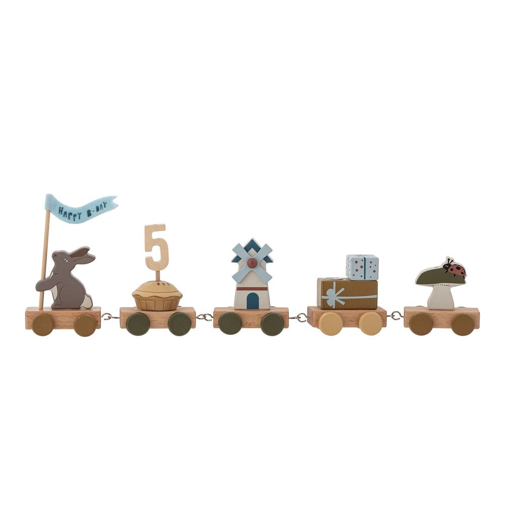 Decorative objects - Alfi Birthday Decoration, Brown, FSC®100%, MDF - BLOOMINGVILLE MINI
