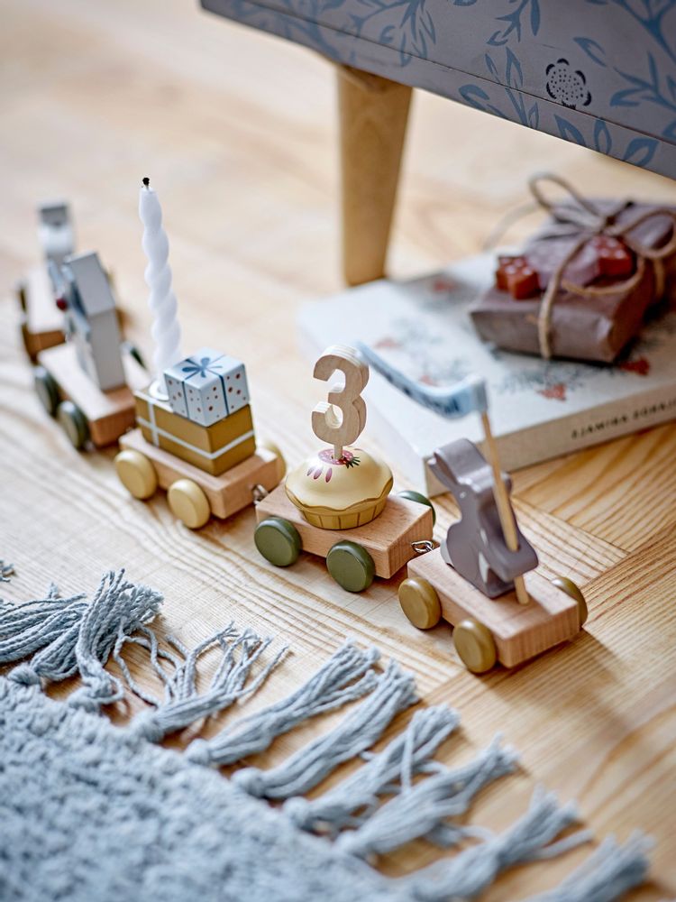 Decorative objects - Alfi Birthday Decoration, Brown, FSC®100%, MDF - BLOOMINGVILLE MINI
