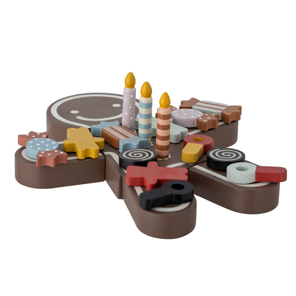 Jouets enfants - Tala Set de jeu, aliments, Marron, MDF Set of 16 - BLOOMINGVILLE MINI