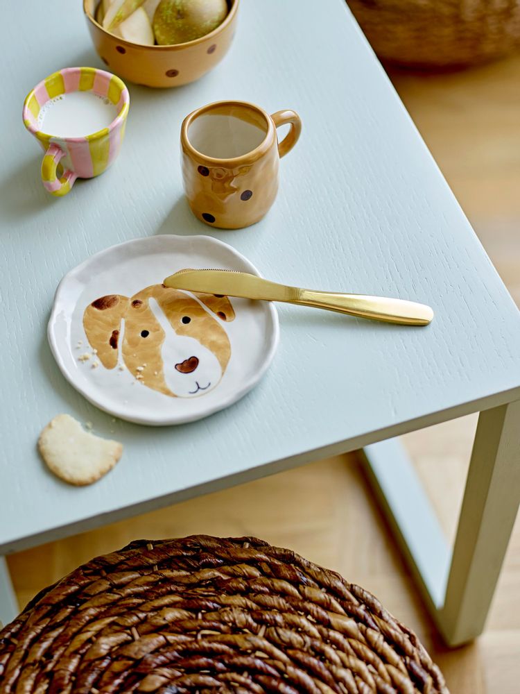 Assiettes au quotidien - Fenix Ensemble de vaisselle, Marron, Grès Set of 3 - BLOOMINGVILLE MINI