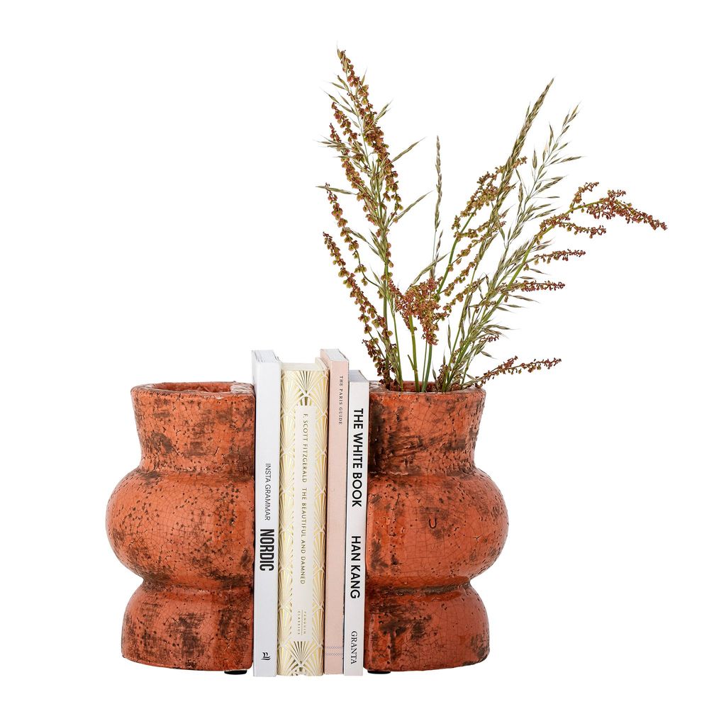Decorative objects - Maiza Bookend, Orange, Terracotta Set of 2 - CREATIVE COLLECTION