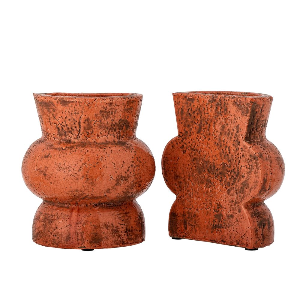 Decorative objects - Maiza Bookend, Orange, Terracotta Set of 2 - CREATIVE COLLECTION