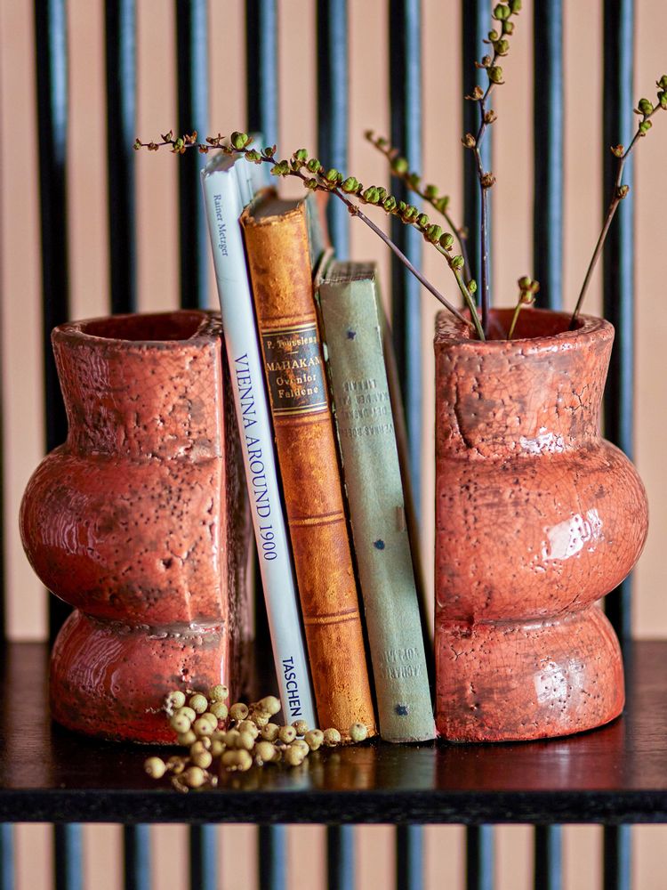 Decorative objects - Maiza Bookend, Orange, Terracotta Set of 2 - CREATIVE COLLECTION