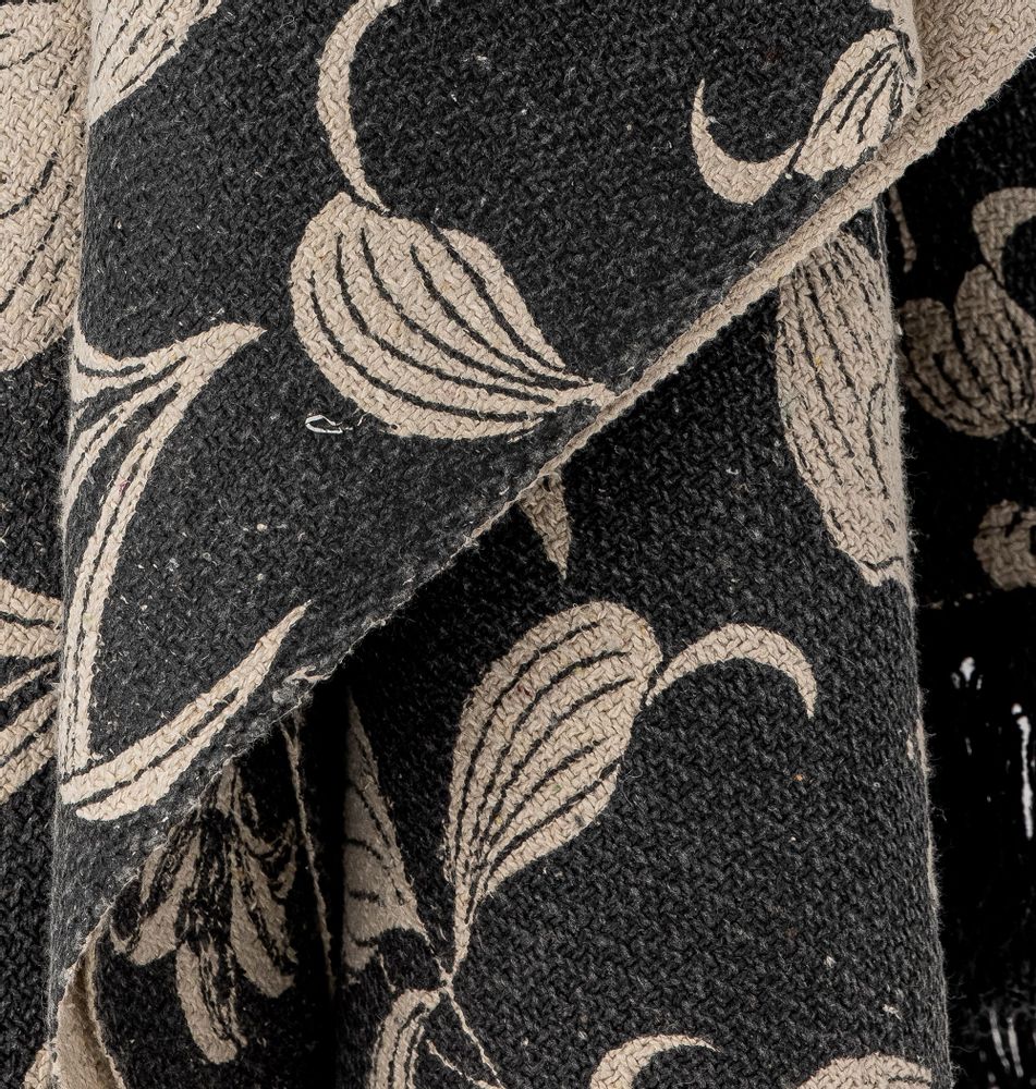 Plaids - Mali Plaid, Noir, Coton recyclé - BLOOMINGVILLE MULTIBRAND HOUSE