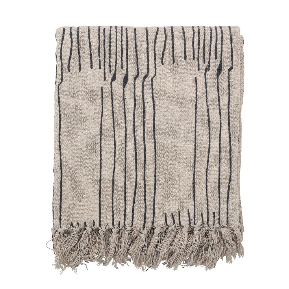 Throw blankets - Celly Throw, Nature, Recycled Cotton - BLOOMINGVILLE MULTIBRAND HOUSE