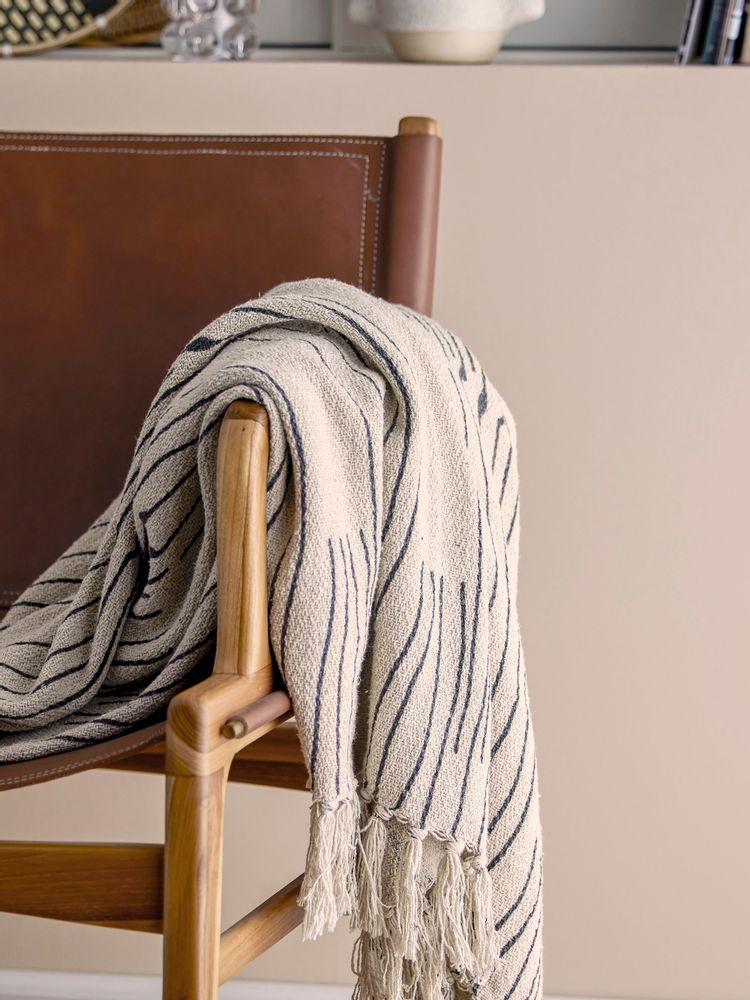 Throw blankets - Celly Throw, Nature, Recycled Cotton - BLOOMINGVILLE MULTIBRAND HOUSE